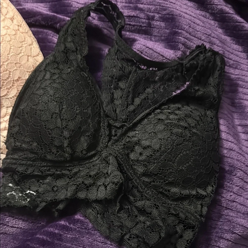 Lace Bralette 2pk - Black and Blush